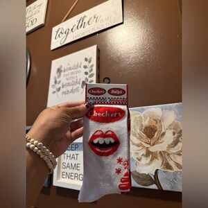 Checkers Graphic Crew Socks